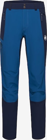 MAMMUT Outdoor Pants in Blue: front