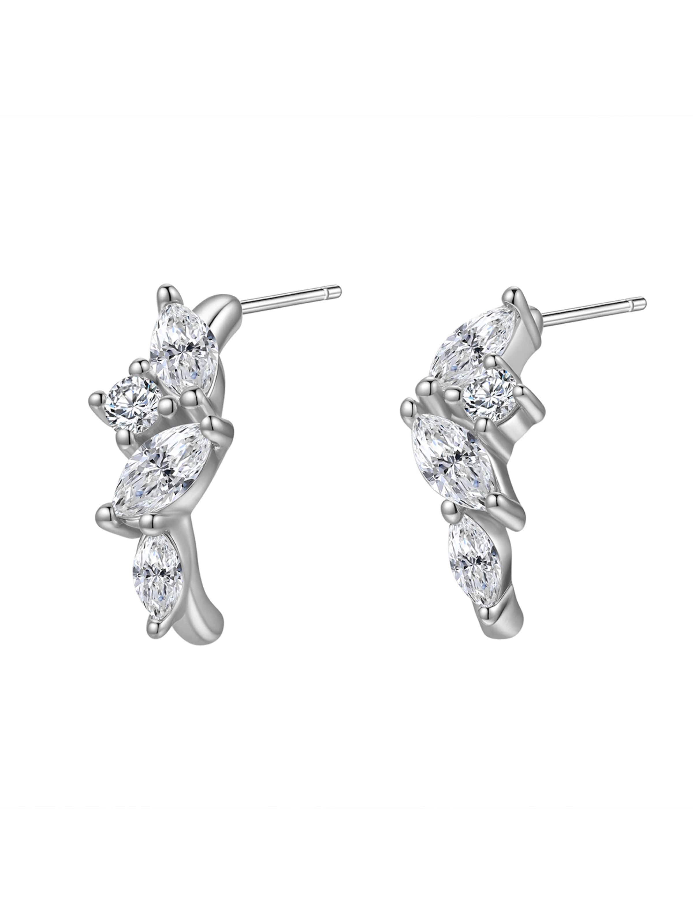 Hey Happiness Oorbellen 'Moonlight Magic' in Zilver: voorkant