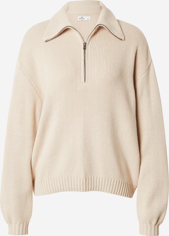 HOLLISTER Tröja i beige: framsida