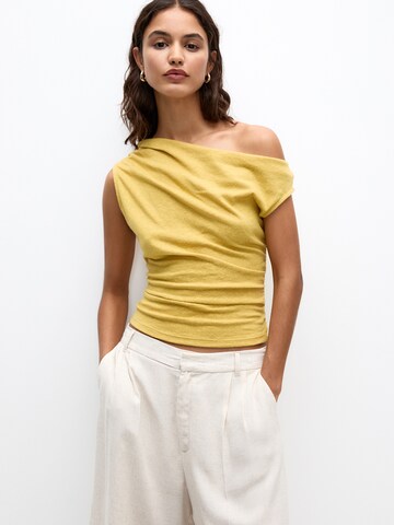 Pull&Bear Top | rumena barva