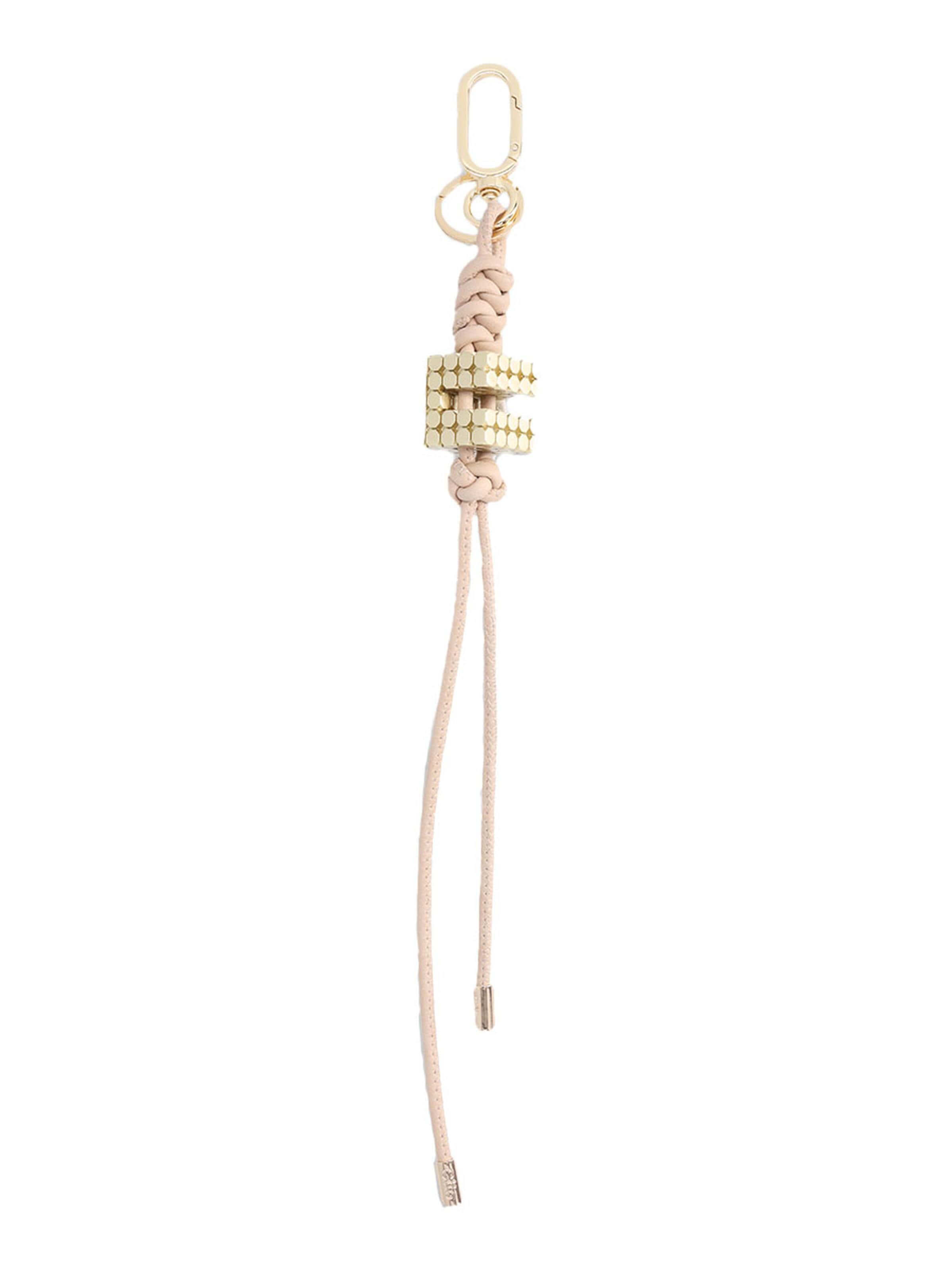 Clio Key ring 'Cubik Twist' in Beige: front