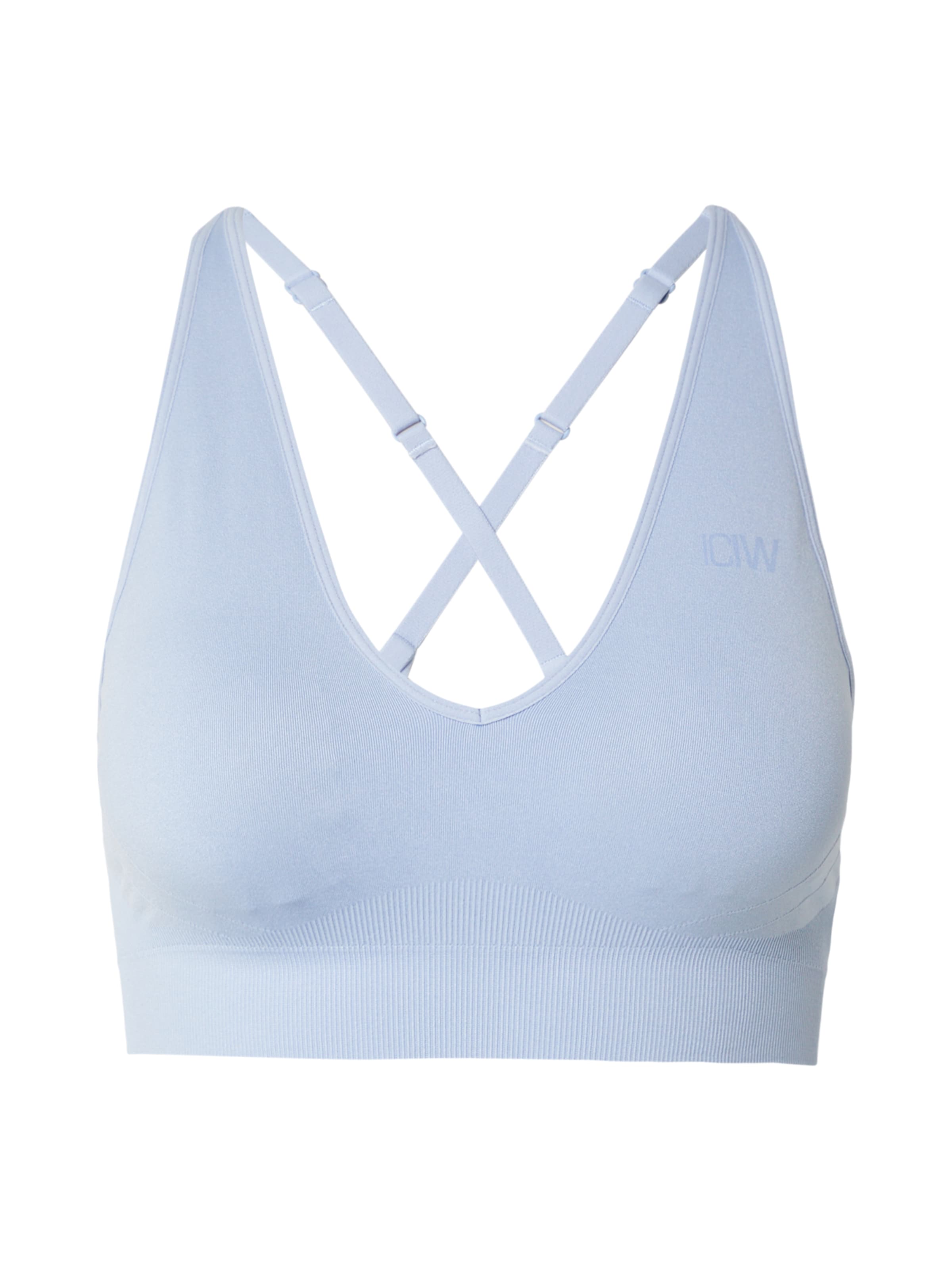 ICANIWILL Бюстие Спортен сутиен в синьо: отпред