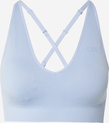 ICANIWILL Бюстие Спортен сутиен в синьо: отпред