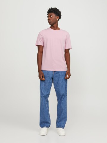 JACK & JONES Slim Fit Тениска в розово