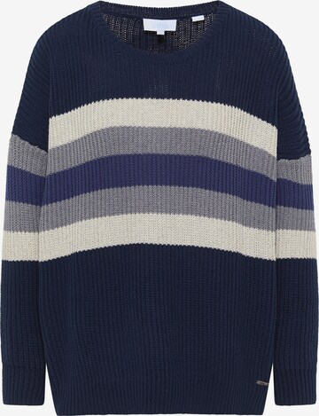 usha BLUE LABEL Pullover in Blau: predná strana