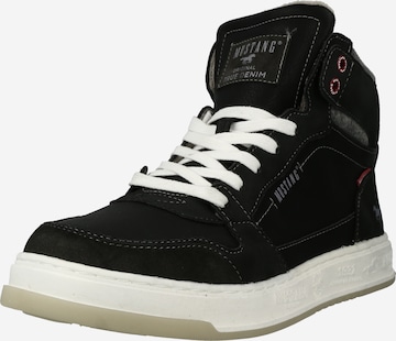 MUSTANG Sneaker high i sort: forside