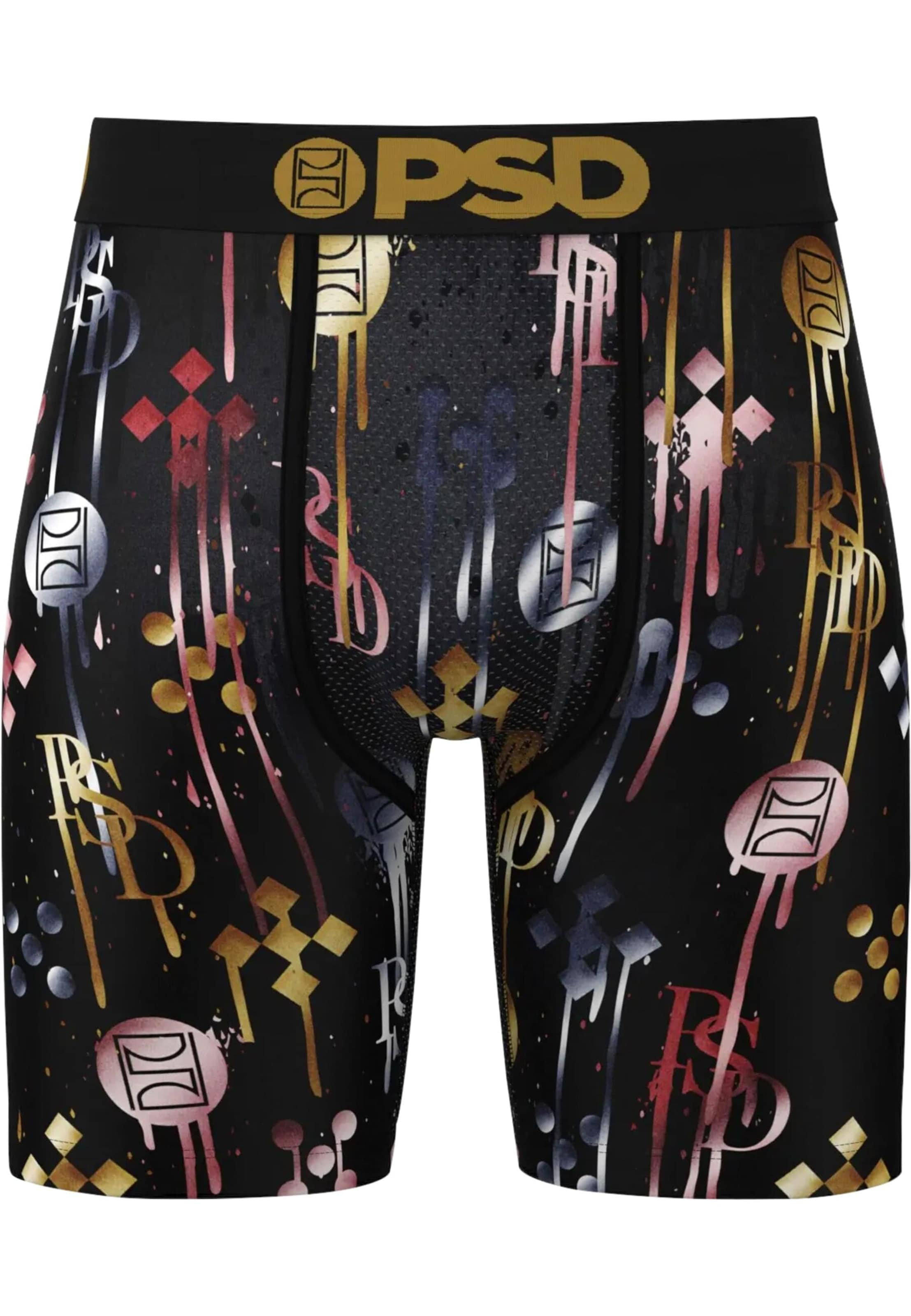 PSD - Boxers 'Darkmetal' em preto: frente