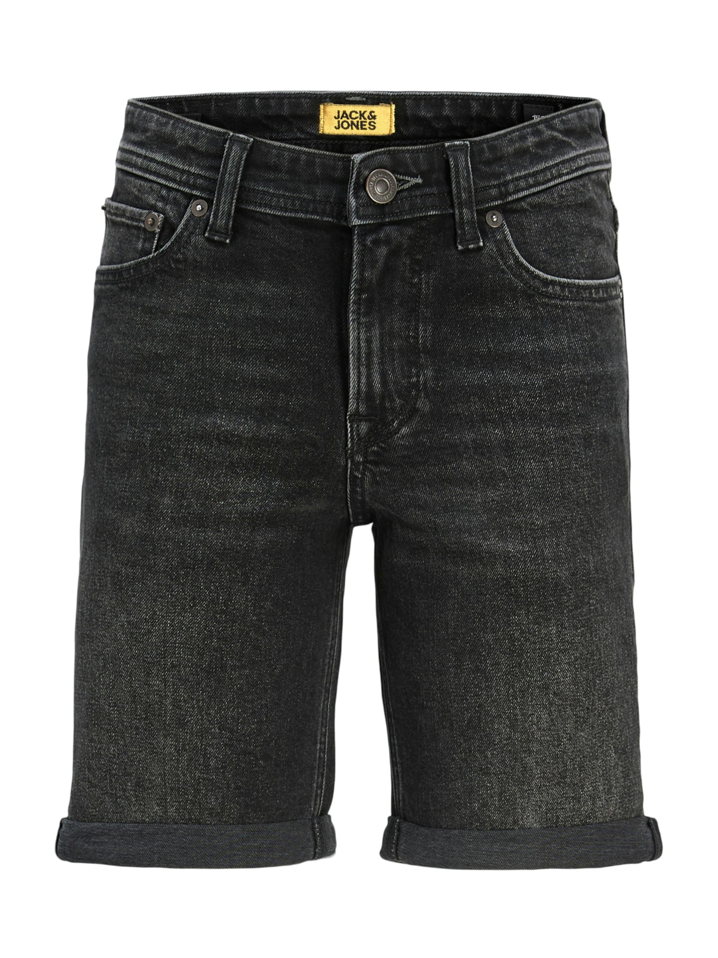 Jack & Jones Junior Обычный Джинсы 'JJIRICK JJORIGINAL' в Черный: спереди