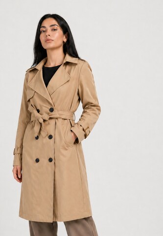 Manteau mi-saison CHERRY KOKO en beige : devant