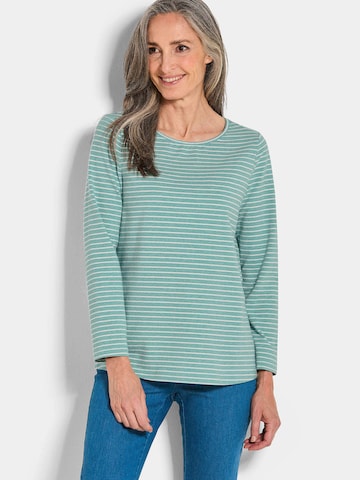 Goldner Shirt in Grün