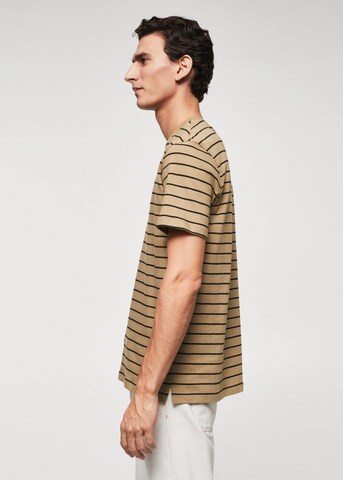 MANGO MAN Shirt in Brown