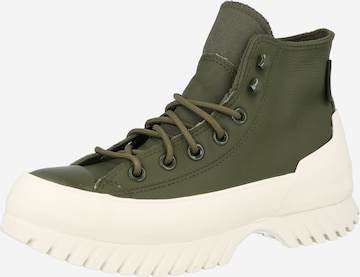 CONVERSE Lace-Up Ankle Boots 'Chuck Taylor' in Green: front