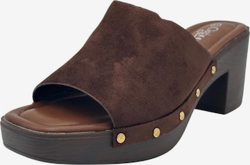 Nowaland Mules in Brown: front