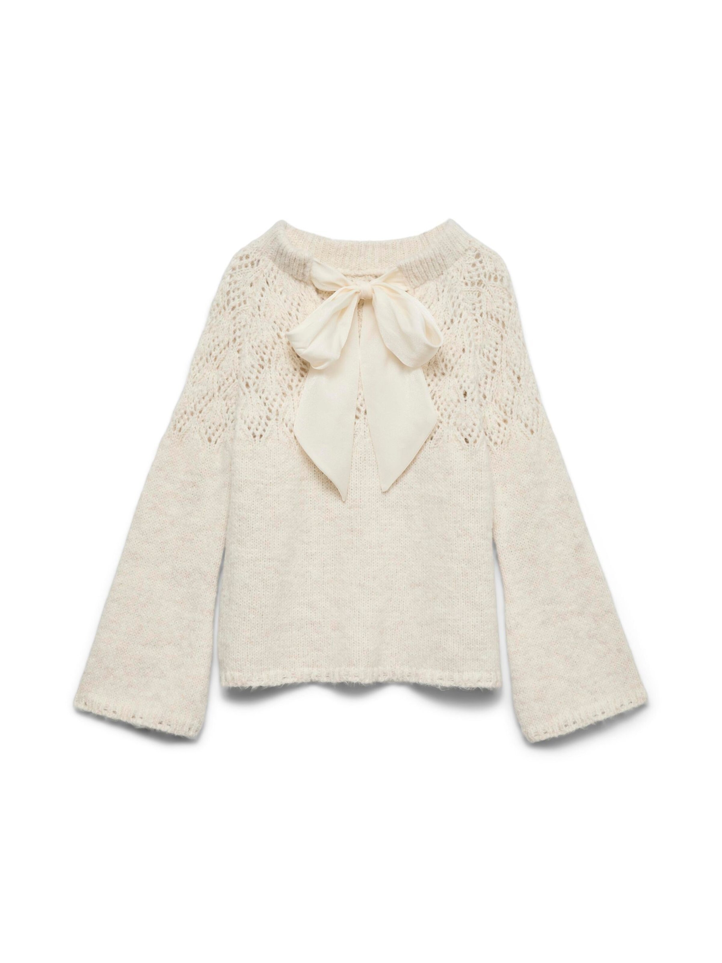 VERO MODA Pullover 'VMLIVA' in Weiß: Vorderseite