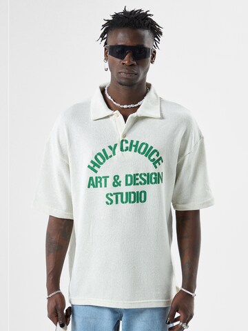 T-Shirt 'Broom' VAMOS CLO en blanc : devant