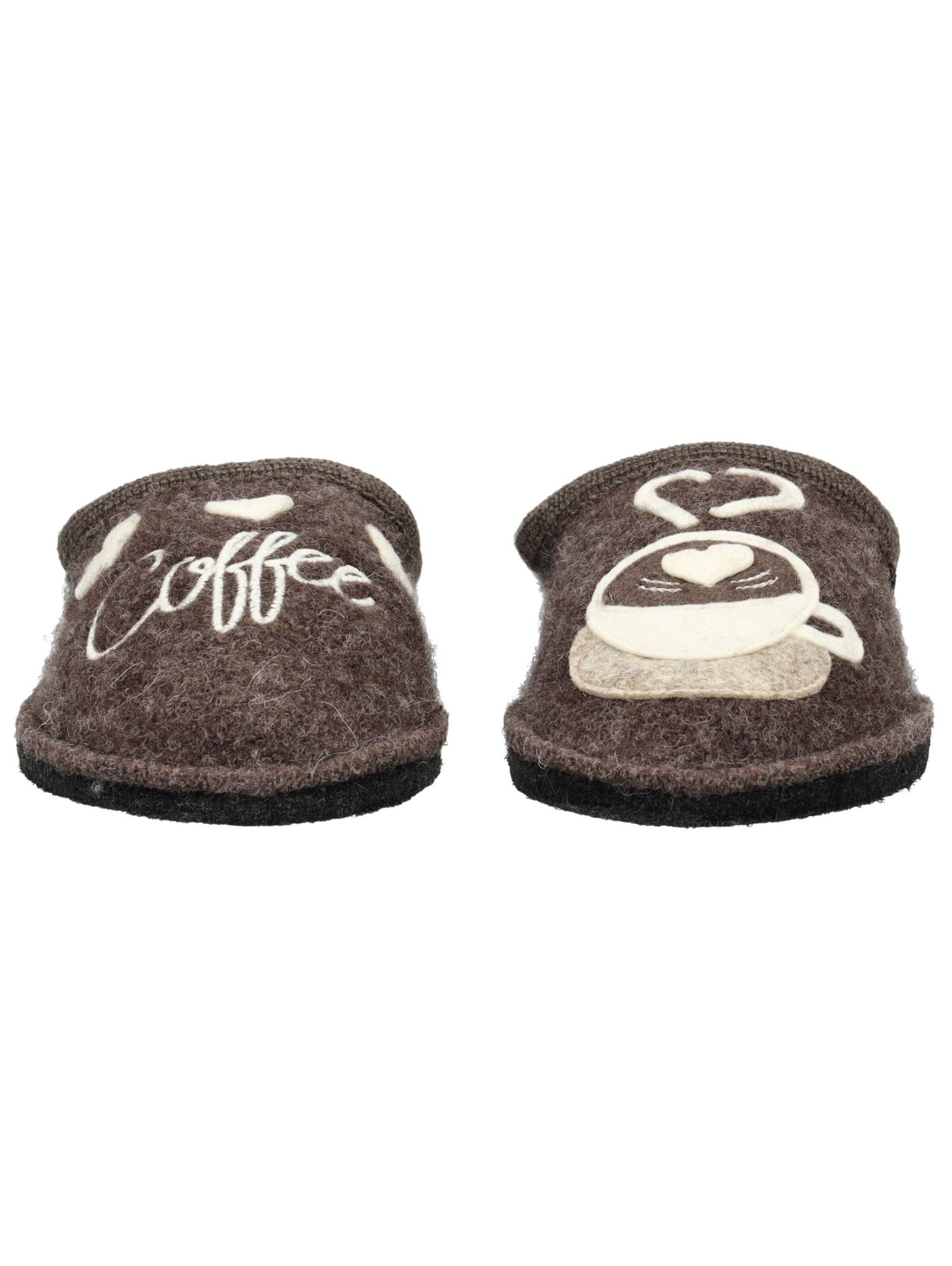 HAFLINGER Slipper in Brown