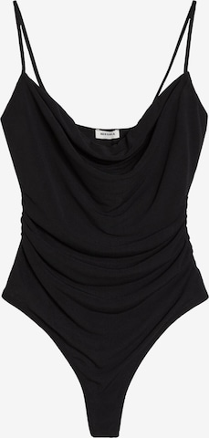 Bershka Shirt bodysuit in Black: front