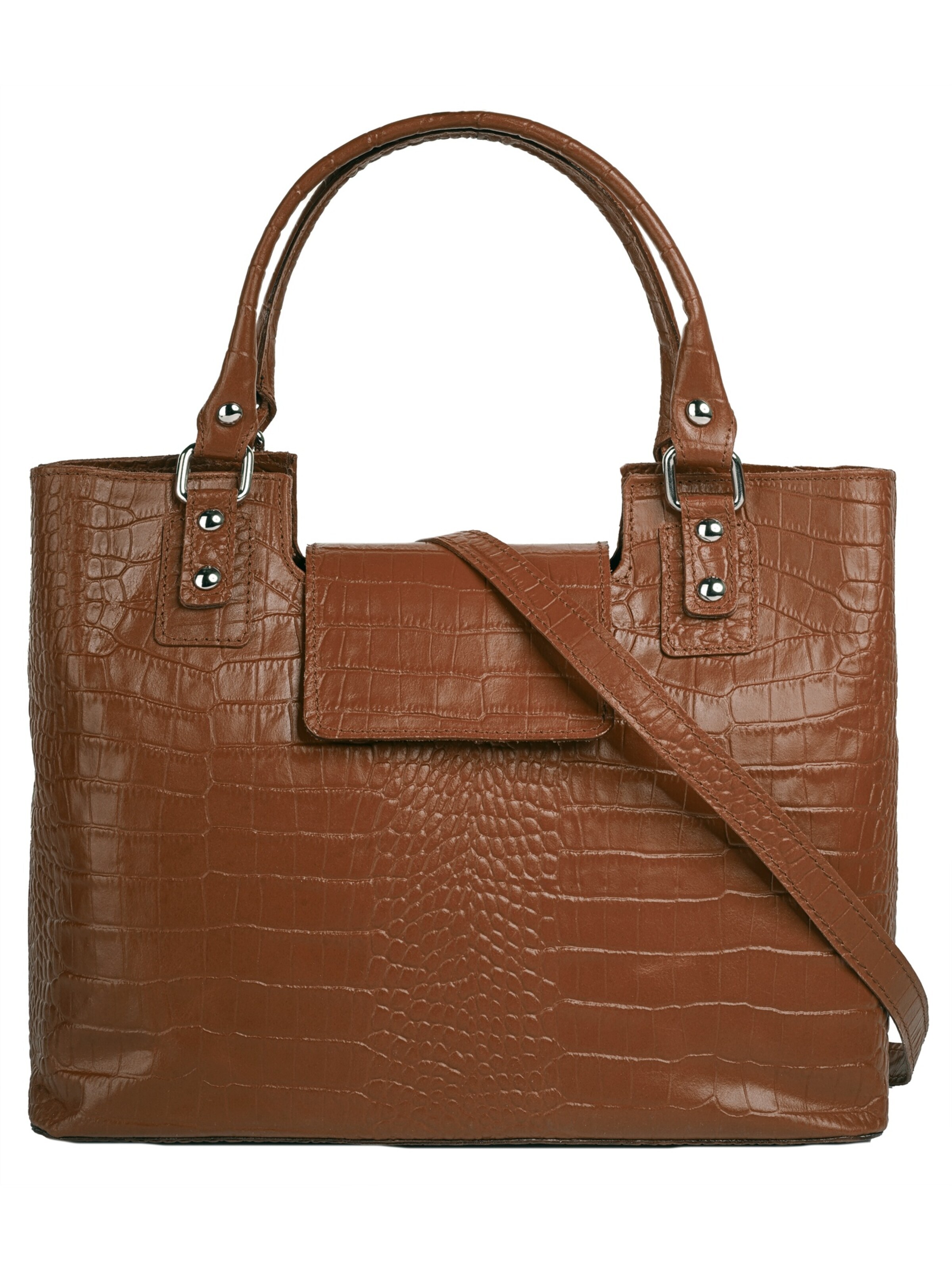 Cluty Handbag in Brown: front