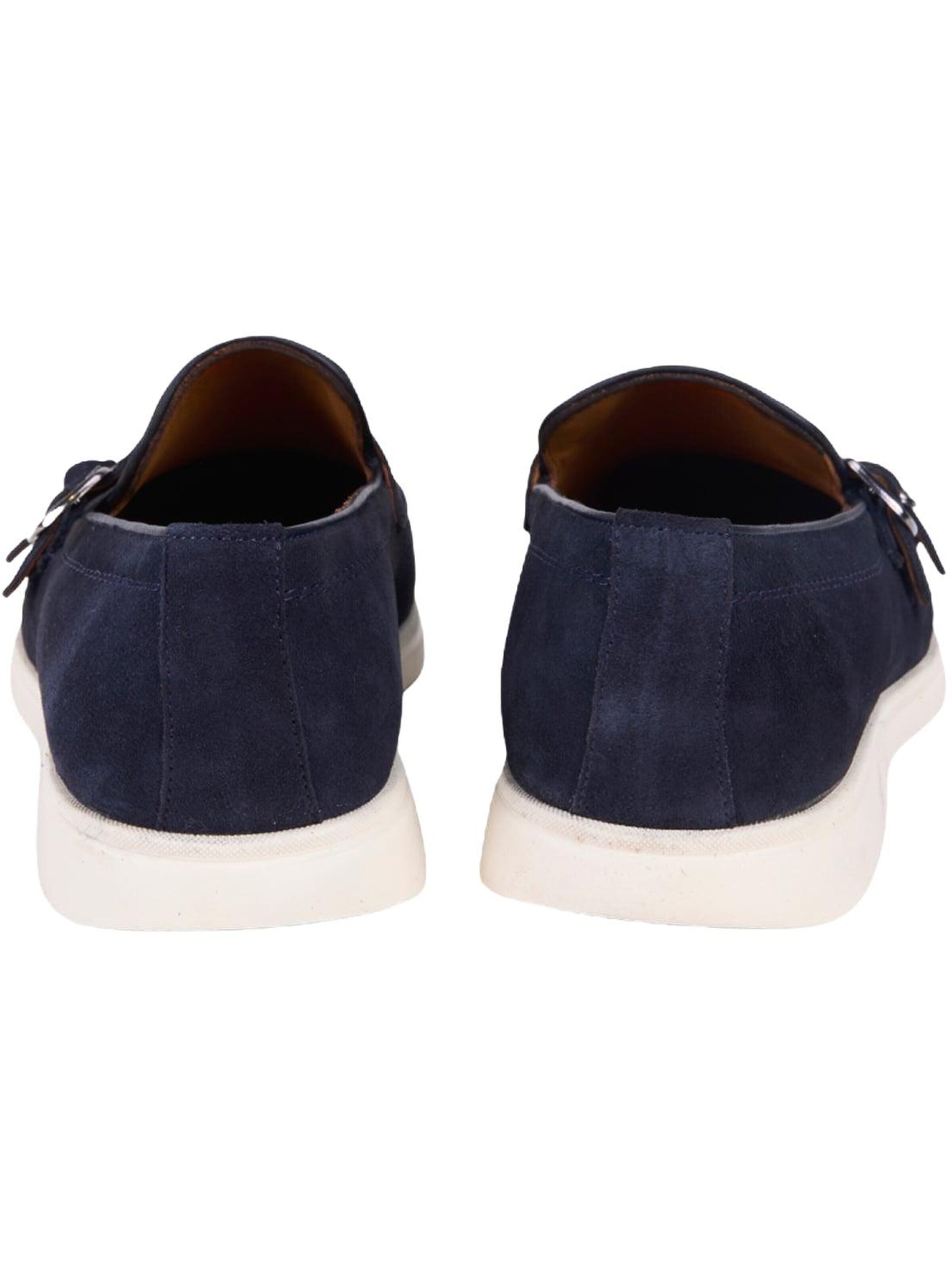 Desa - Mocasines 'DESA Herren-Slipper aus Wildleder mit Doppelschnalle' en azul
