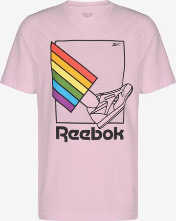 Reebok Shirt 'Pride' in Roze: voorkant