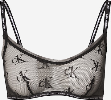 Calvin Klein Underwear Bralette Bra in Black: front