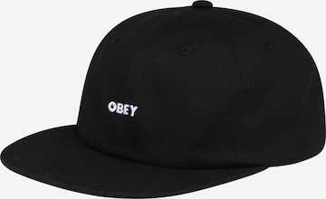 Obey Cap 'Bold' in Black: front