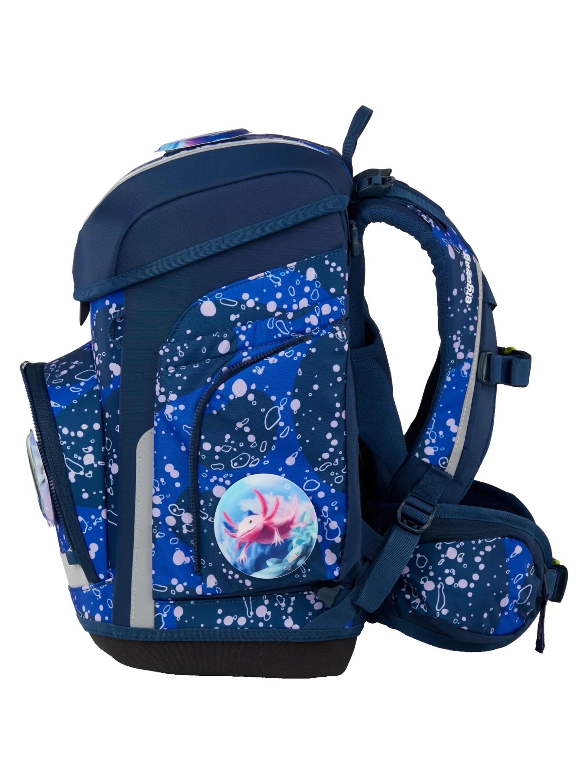 ergobag Backpack 'Schulranzen-Set cubo Set' in Blue