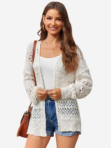 Imily Bela Pletena jopa | bela barva: sprednja stran