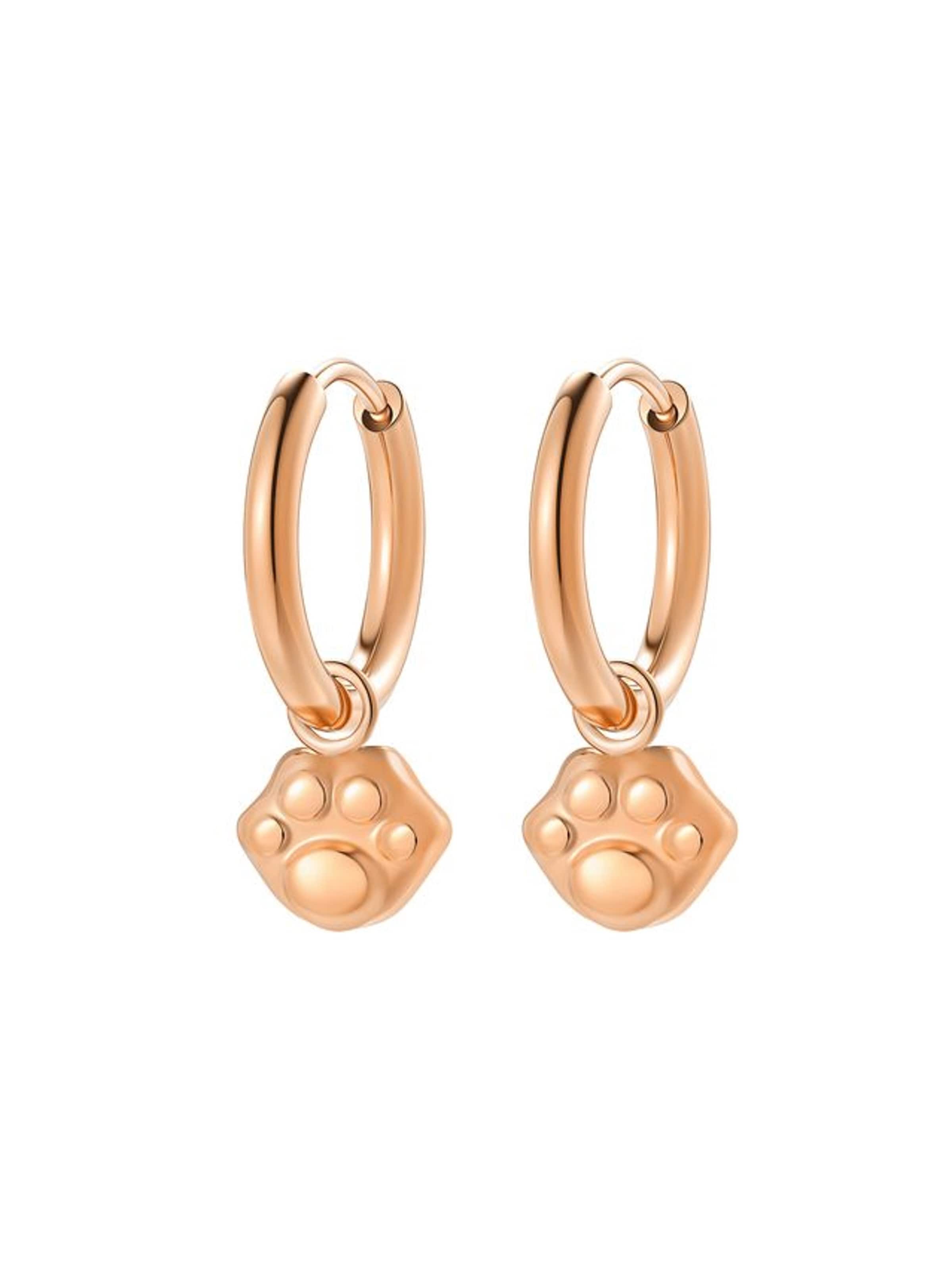 Hey Happiness - Pendientes en oro: frente