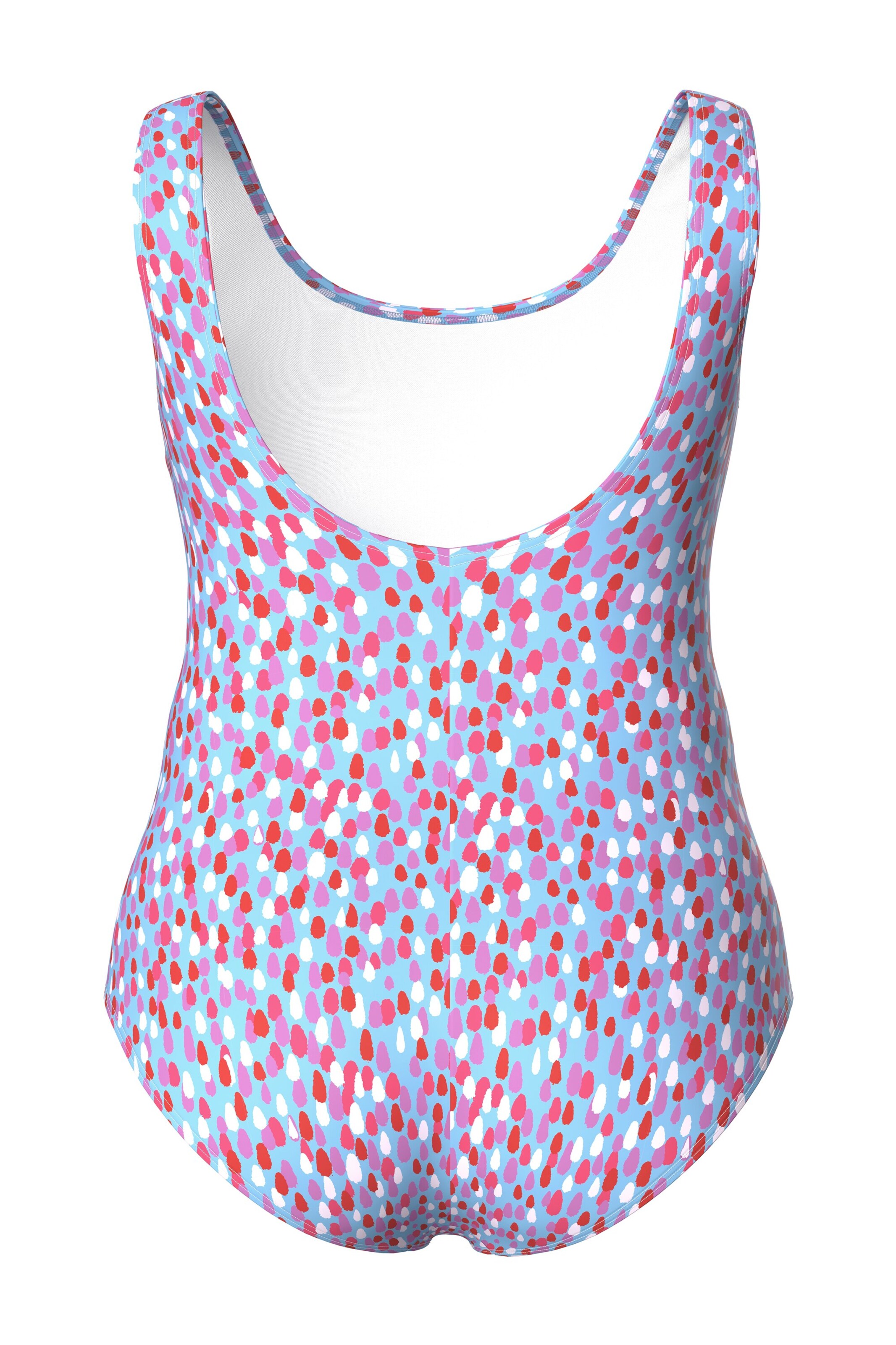 Ulla Popken Bralette Swimsuit in Blue