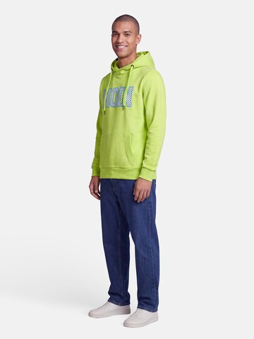salzhaut Sweatshirt 'Heff - Moin' in Green: side