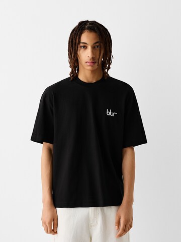 Bershka T-Shirt in Schwarz: Vorderseite