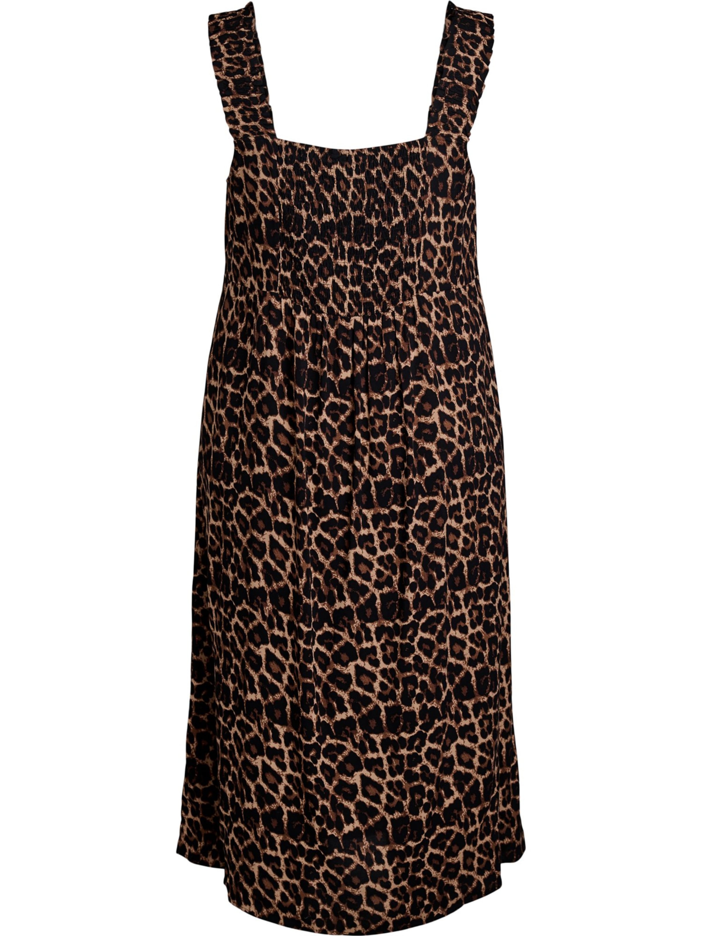 Flash by Zizzi Καλοκαιρινό φόρεμα 'BILLY' σε καφέ: μπροστά