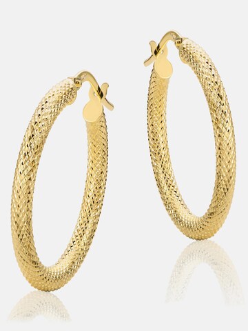 Boucles d'oreilles DIAMANT LETERNEL en jaune : devant
