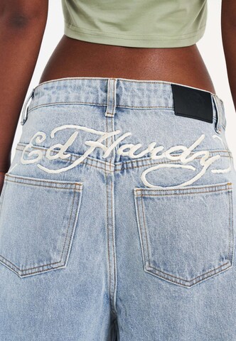 Ed Hardy Ohlapna forma Kavbojke | modra barva