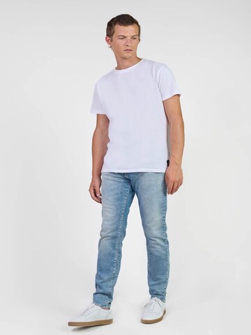 Coupe slim Jean Le Temps Des Cerises en bleu