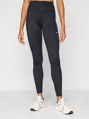 Skinny Pantalon de sport 'ONE' NIKE en noir : devant