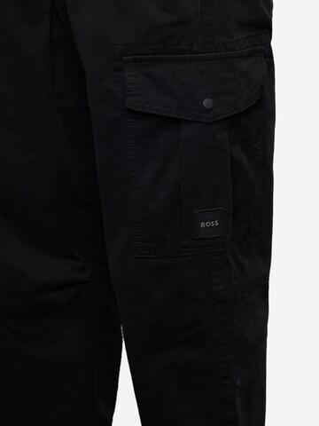 BOSS Regular Cargo trousers 'Sisla-5' in Black