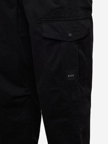 Regular Pantalon cargo 'Sisla-5' BOSS en noir