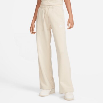 Nike Sportswear Wide leg Pants in Beige: front