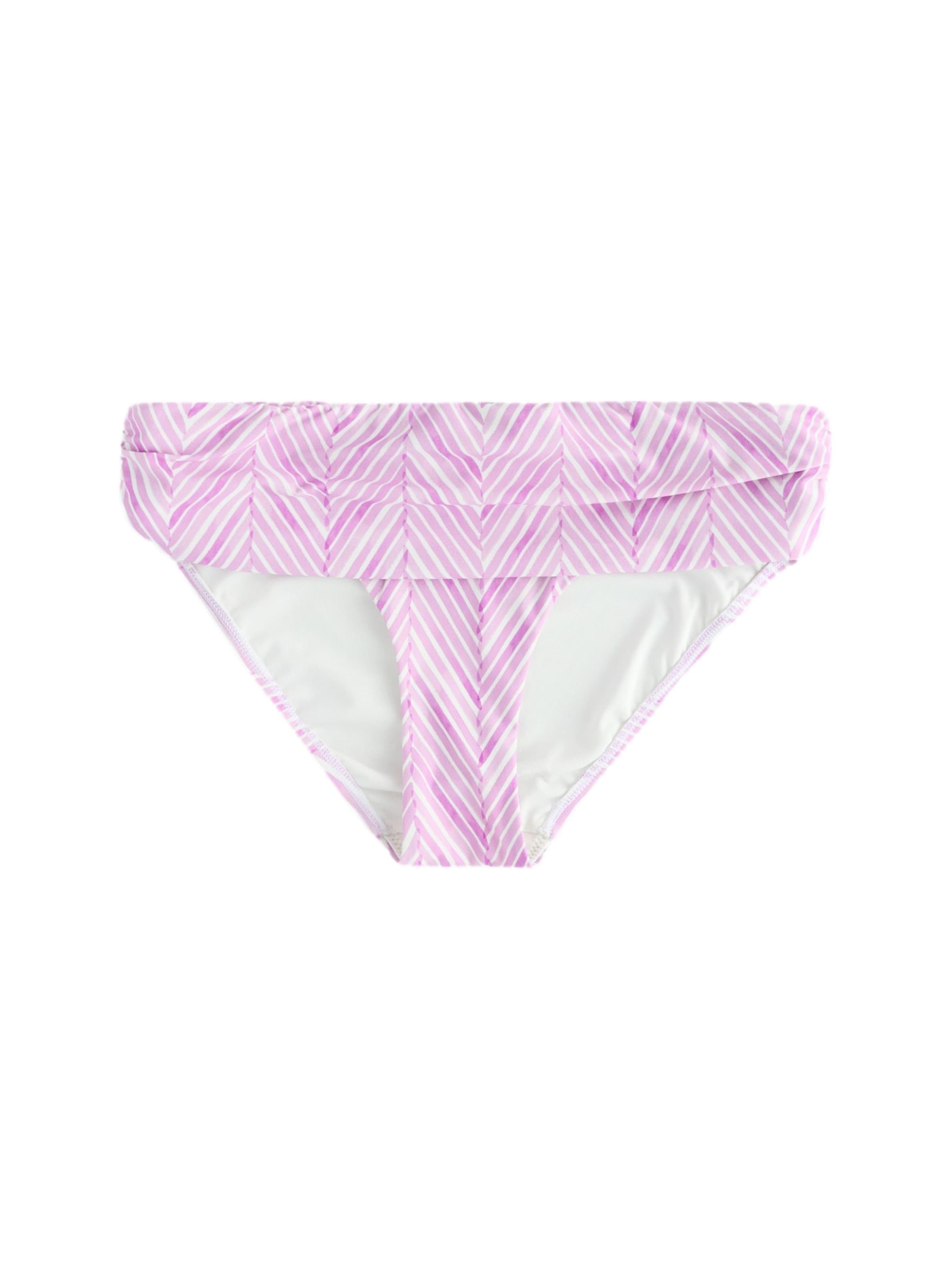 Slip costum de baie Next pe mov orhidee / alb, Vizualizare produs