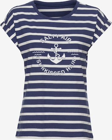 H.I.S Shirt in Blue: front