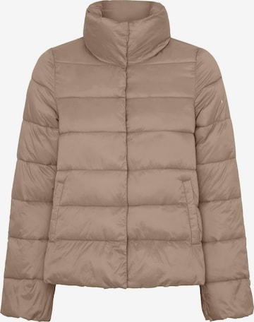 Veste mi-saison Born Living Yoga en marron : devant