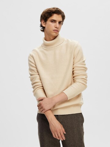 SELECTED HOMME Pullover 'AXEL' in Beige: predná strana