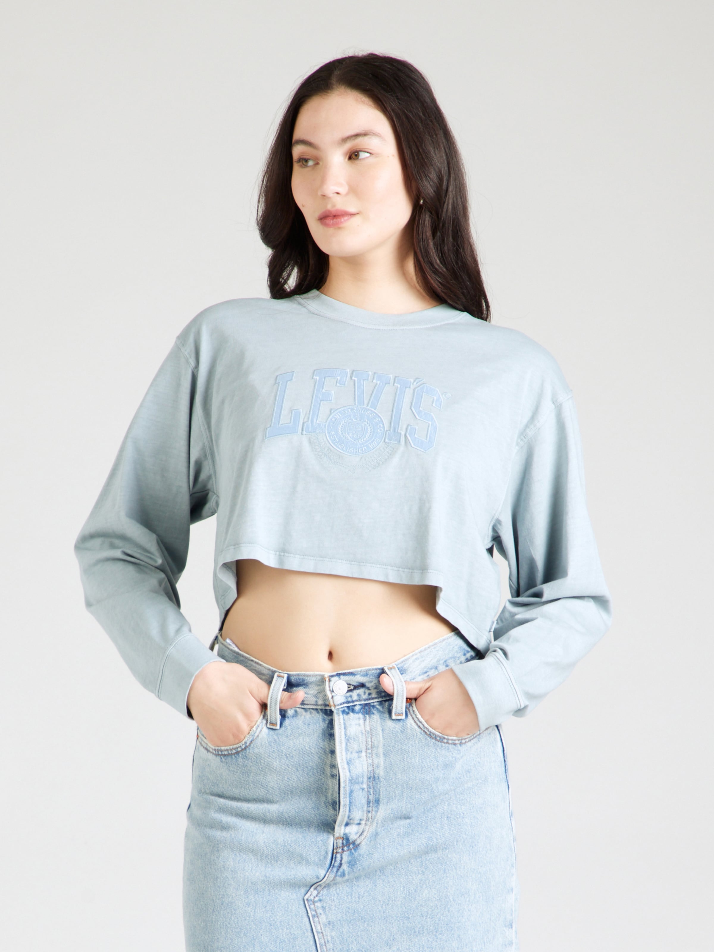 Tee shirt levis bleu clair cheap
