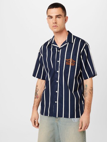 Redefined Rebel Comfort fit Button Up Shirt 'Duke' in Blue: front