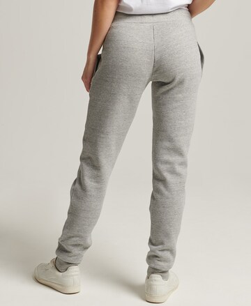 Superdry Loose fit Workout Pants 'Vintage Logo College' in Grey