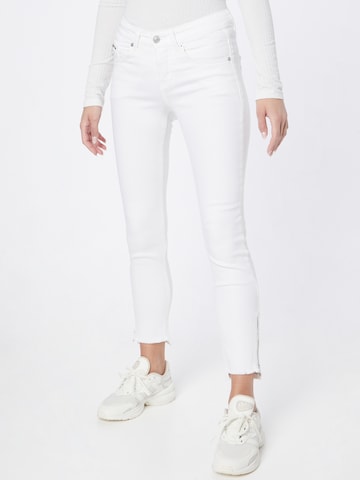 MAC Skinny Jeans 'Rich' in White: front