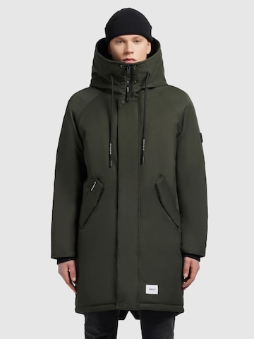 Manteau mi-saison 'Hant' khujo en vert : devant