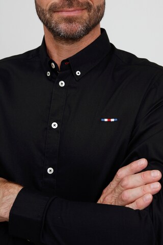 FQ1924 Regular fit Button Up Shirt 'Halvar' in Black